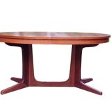 Vintage Baumann oval table 1960 extendable
