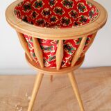 Vintage sewing basket worker