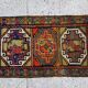 Vintage Turkish handmade rug 56x100 cm
