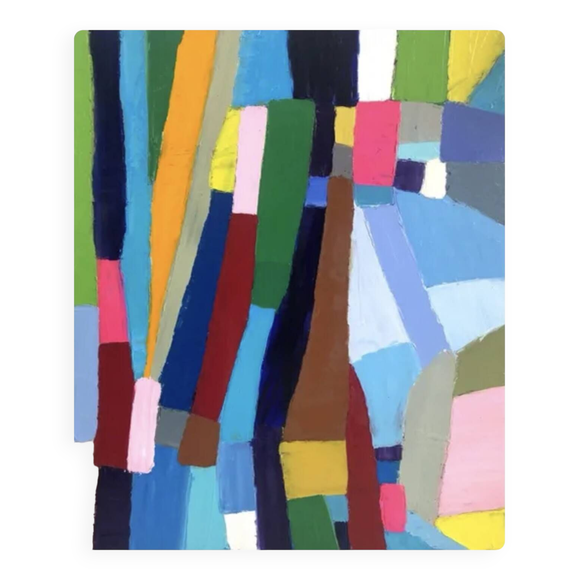 Abstract Painting Oil with Knife