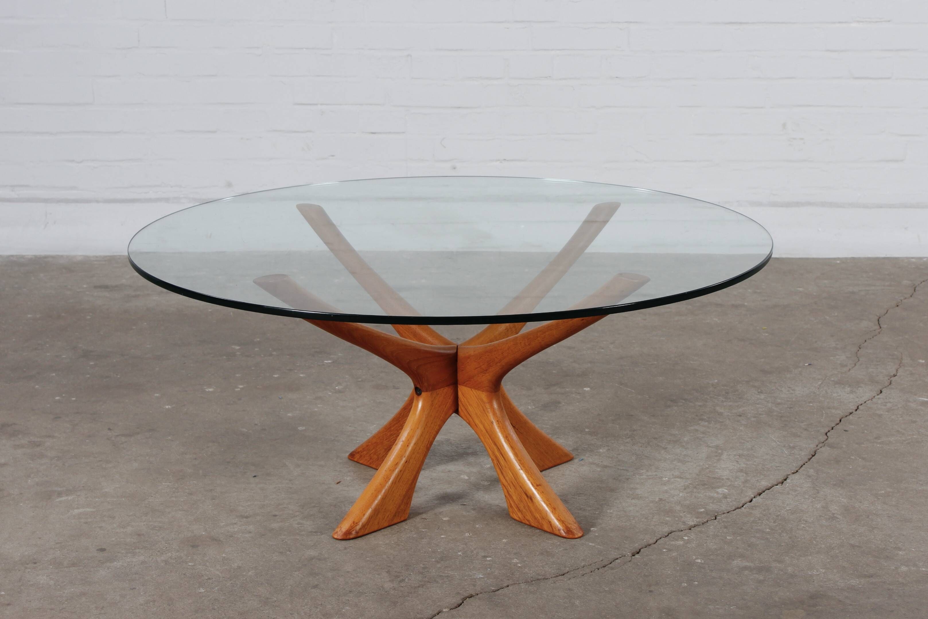 Table basse en teck T188 Illum Wikkelsø Eilersen années 60