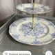 Vintage two-tier English porcelain servant