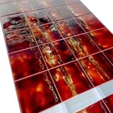 Large Chrome Ceramic Side Table