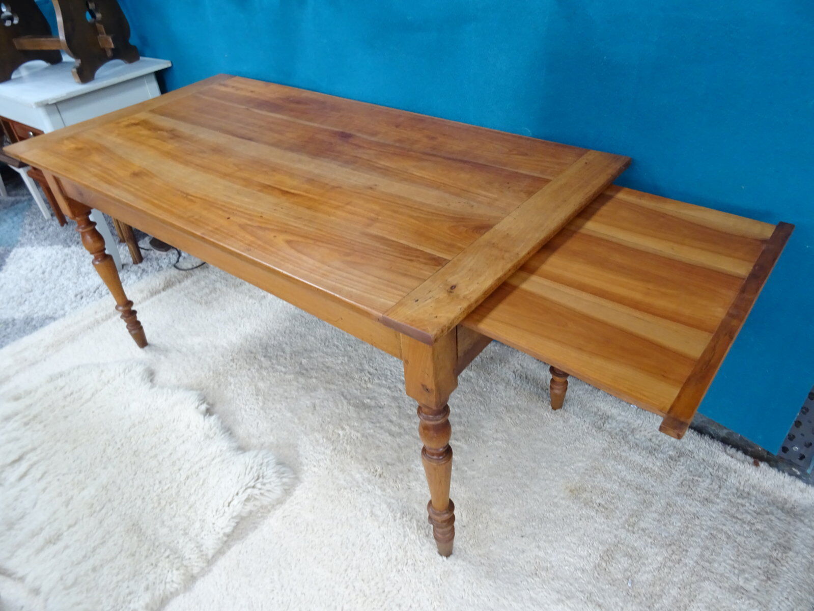 Table de ferme en bois fruitier