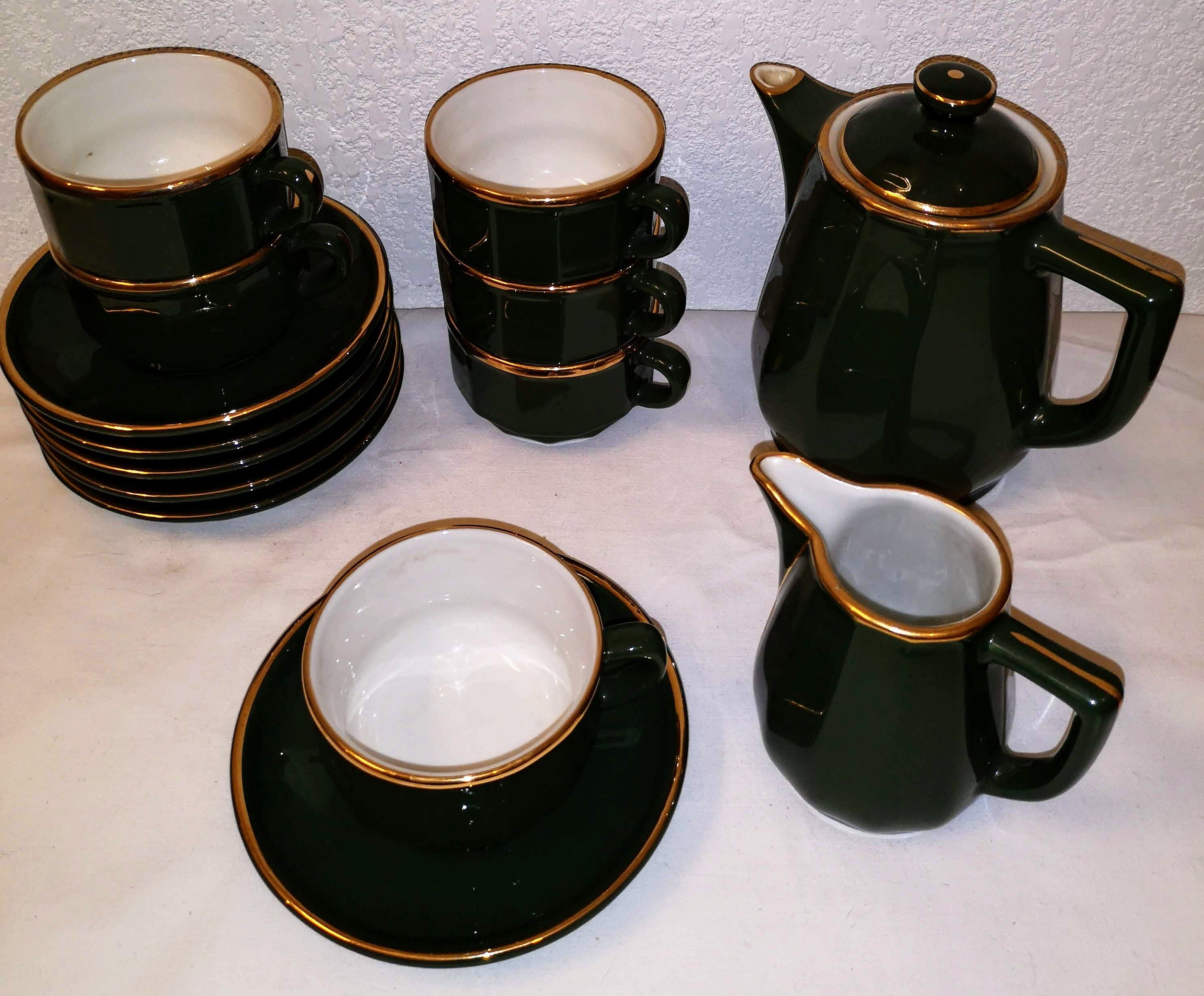 Coffee service bistrot porcelain Apilco