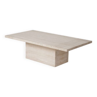 Travertine coffee table