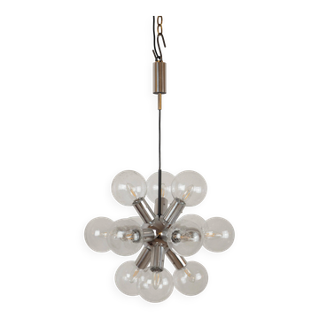 Lustre "Atomium" in the shape of Sputnik by J.T. AGE Kalmar, 1960s.