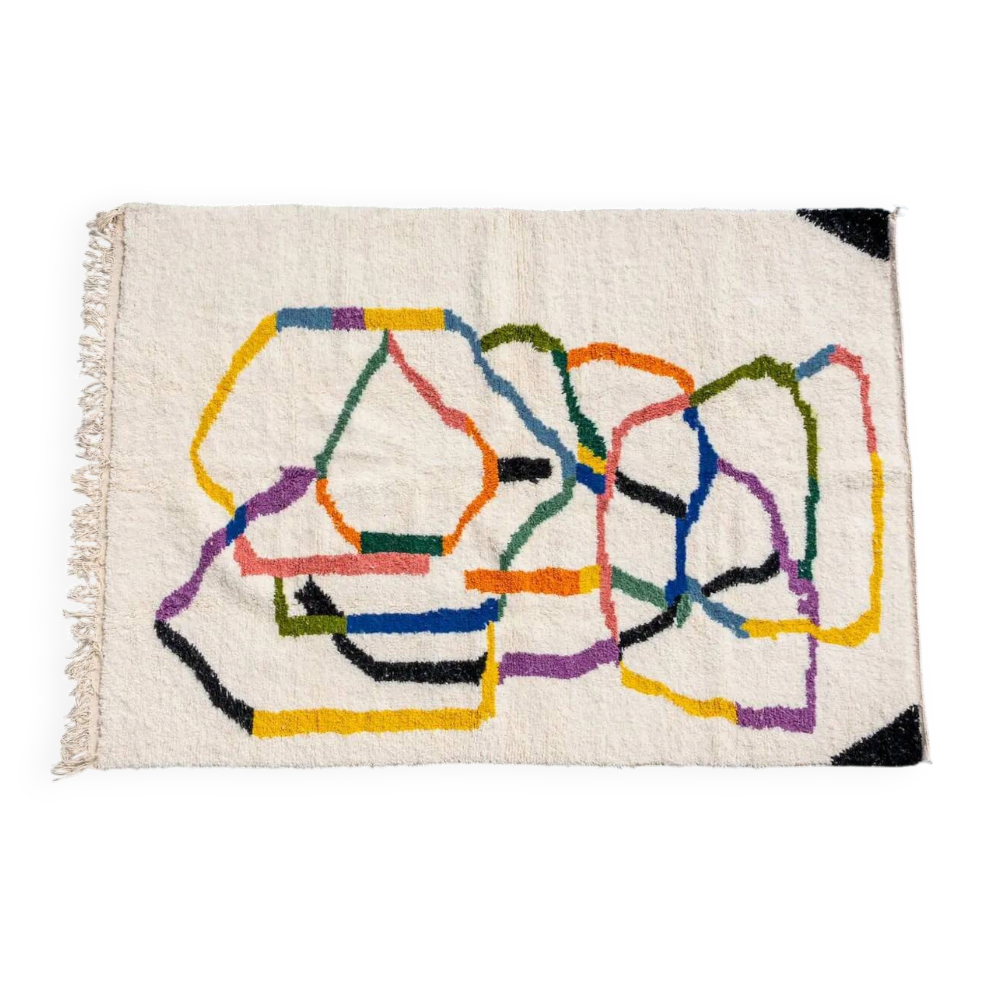 Tapis berbère Beni Ouarain - Tourbillon couleurs