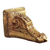 Small console in gilded plaster