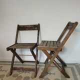 Vintage folding chairs