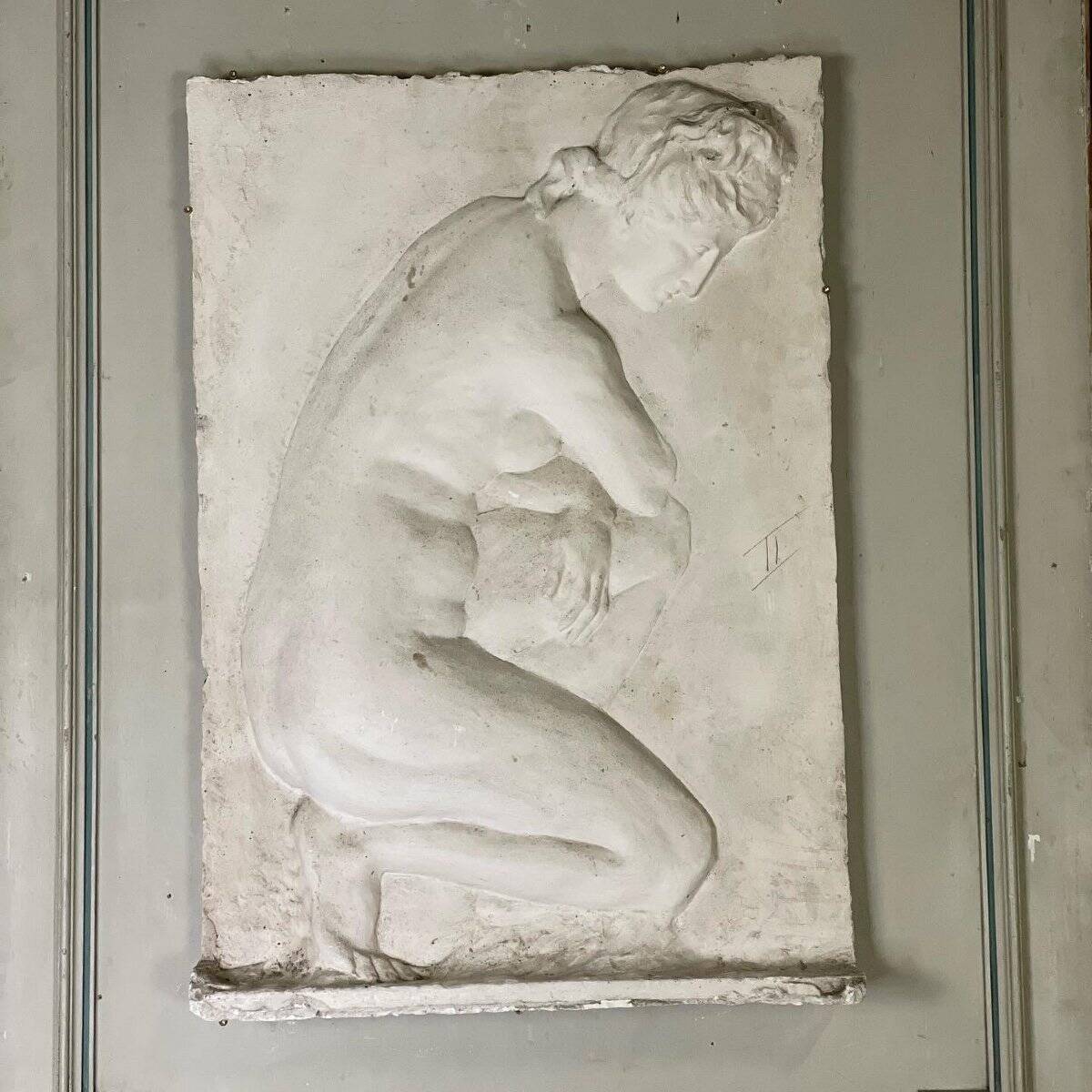 Set of 3 original plaster casts from the academy after the antique, circa 1900