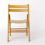 1 of 4 Vintage Folding Chair, 1950s–1960s German Design, Beech Wood