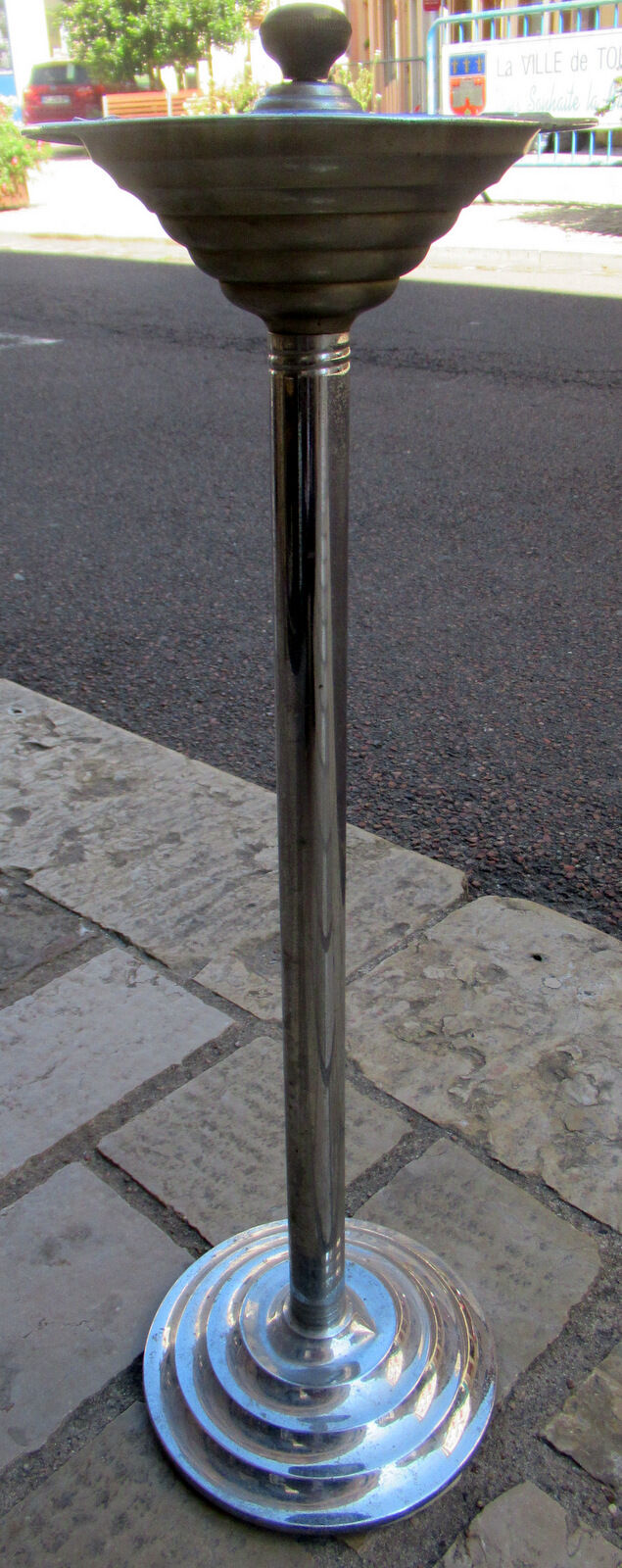 Standing ashtray, vintage, metal