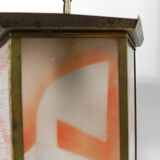Art Deco hanging lamp with 6 glass plates