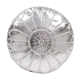 Pouf cuir argent 35 cm x  55 cm