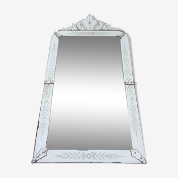 Ancien miroir vénitien 163x83cm