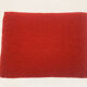 Tabouret en tissu boucle de laine rouge, pologne, années 1960