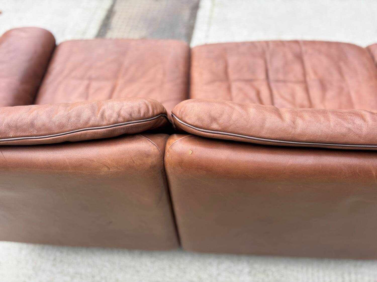 DS-66 Sofa in brown leather – 3-seater – Swiss vintage design