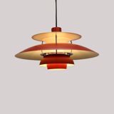 The genuine Danish item - PH5 pendant - original red colour - Louis Poulsen -