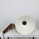 Scandinavian accordion wall light from the 60s, wood and yellow reflector
