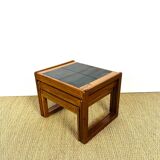 Teak and tiled nesting table