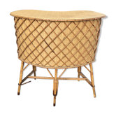 Vintage rattan bar