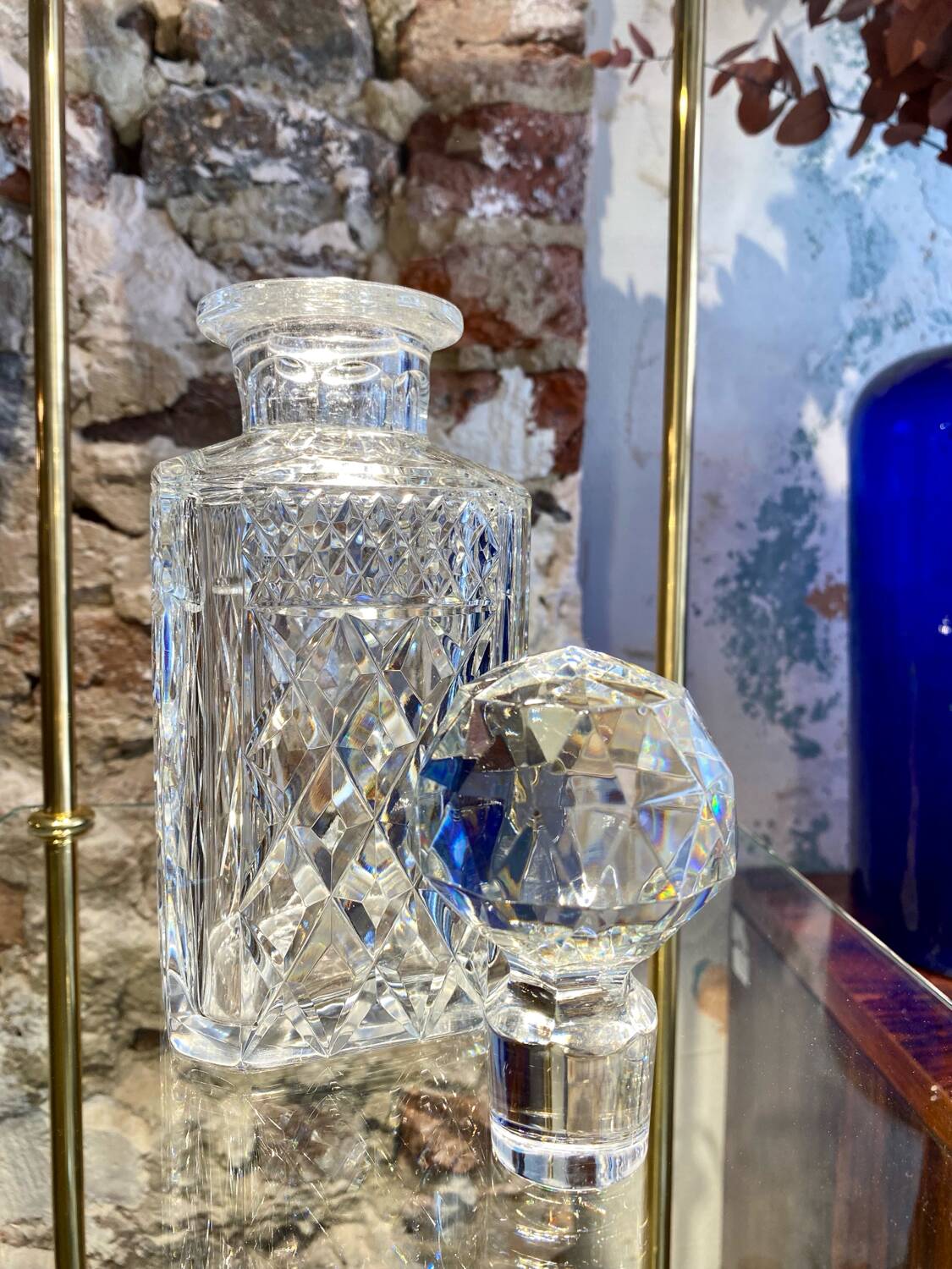 Cut crystal whisky decanter from the 60s/70s