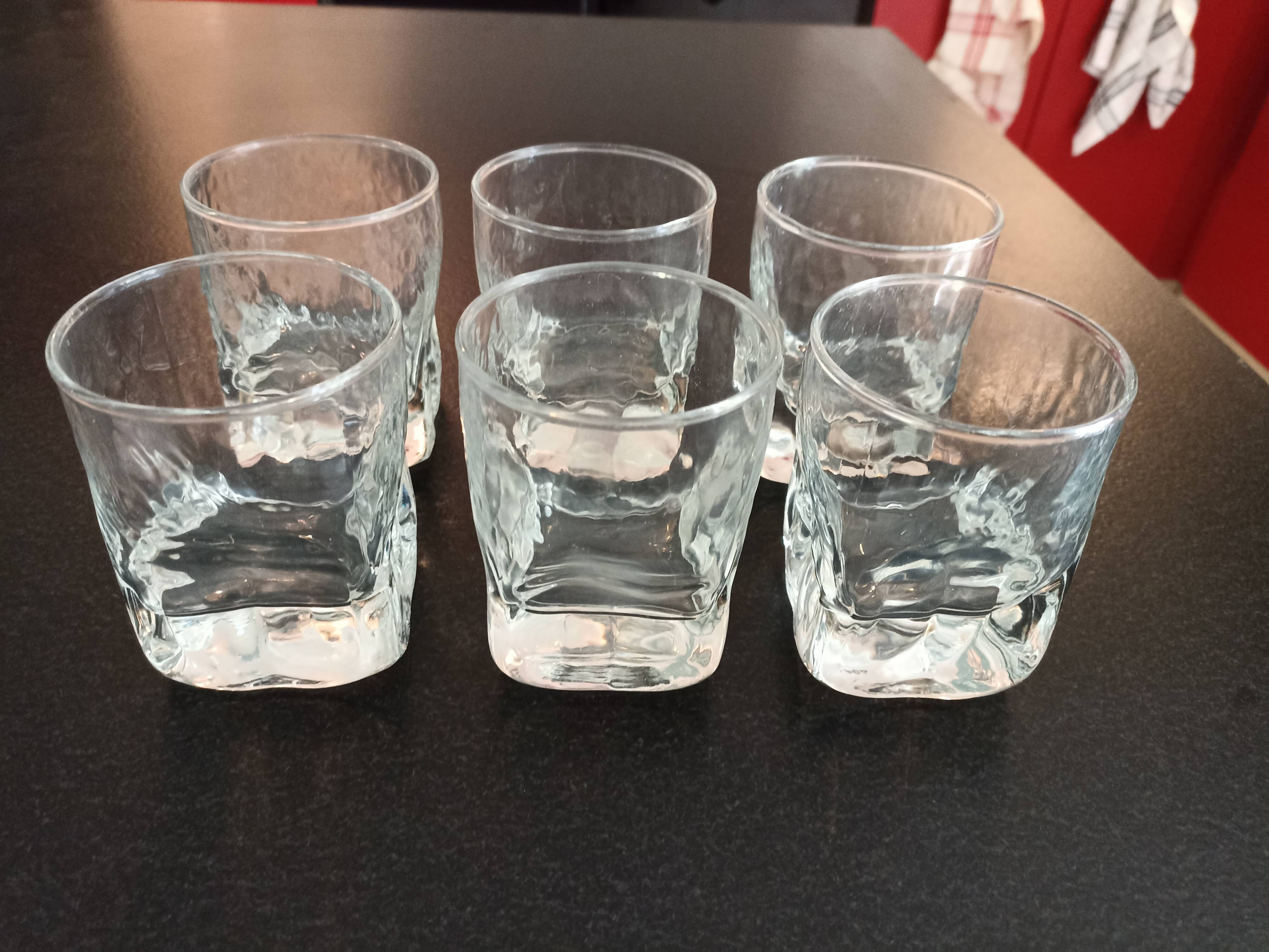 Set of 6 whiskey glasses
