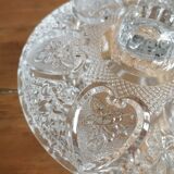 Bonbonnière en verre ciselé