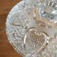 Chiseled glass candy box