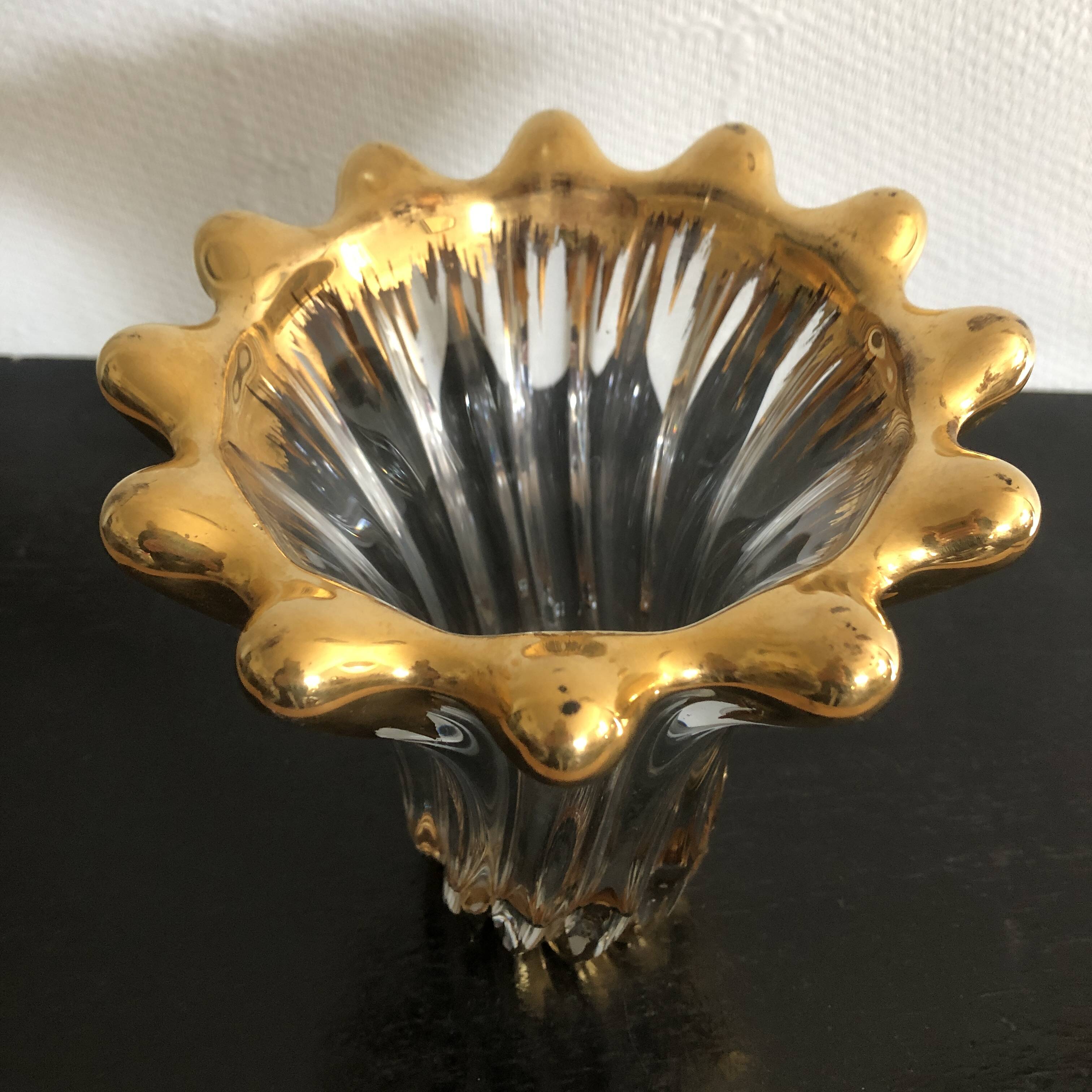 Art deco crystal vase