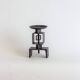 Wrought metal totem candle holder, 1960s