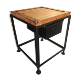 Industrial furniture with log