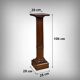 Solid walnut column, Louis XVI style – late 19th century