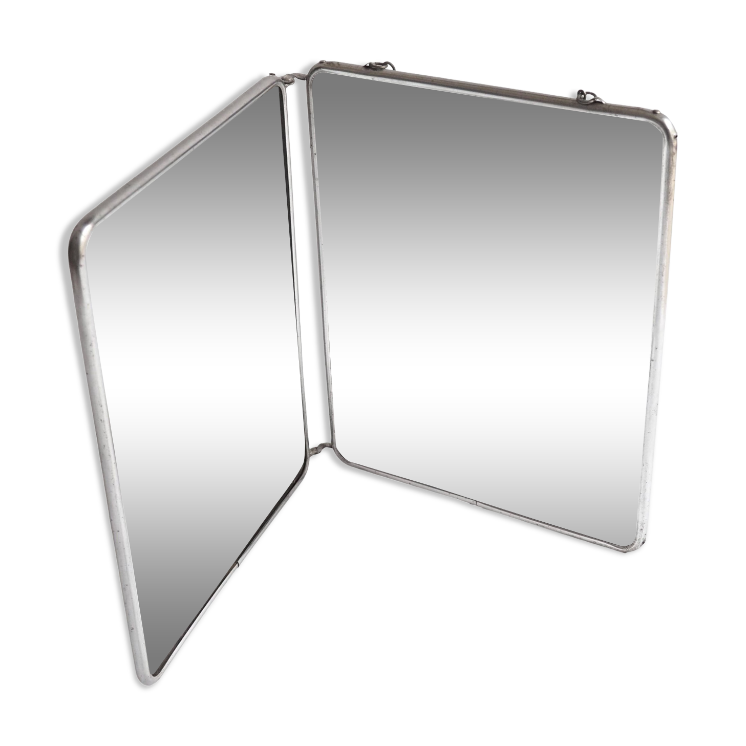 Diptych barber mirror