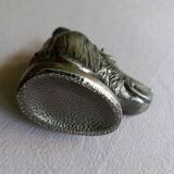 Silver metal table lighter