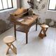 Tabouret Adrian Reed en hêtre