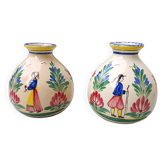 2 vases Henriot Quimper, 1950