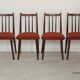 Set of 4 dining chairs TON Bystrice Antonin Suman orange fabric