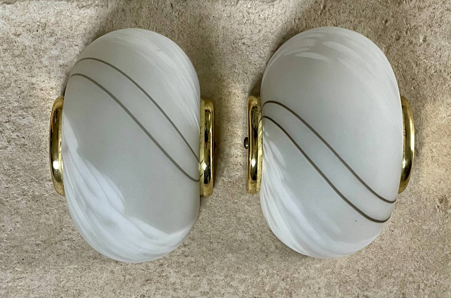 Paire d’appliques Murano vintage