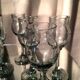 Daum nancy liqueur service 1930s 1940s 8 glasses and a smoke color carafe