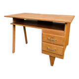 Vintage 1950s desk in light oak