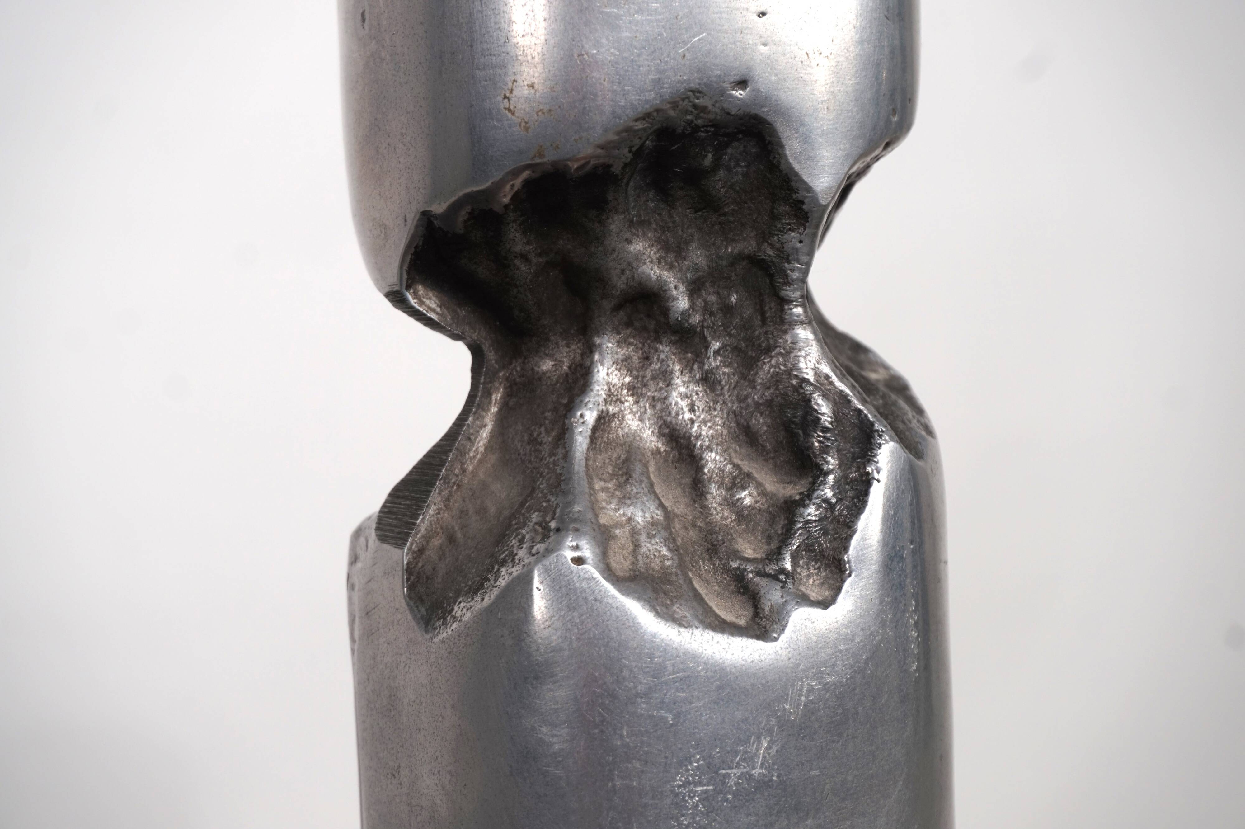 Marshall Disenos sculpture Brutalist Candleholder by David Marshall, 1980