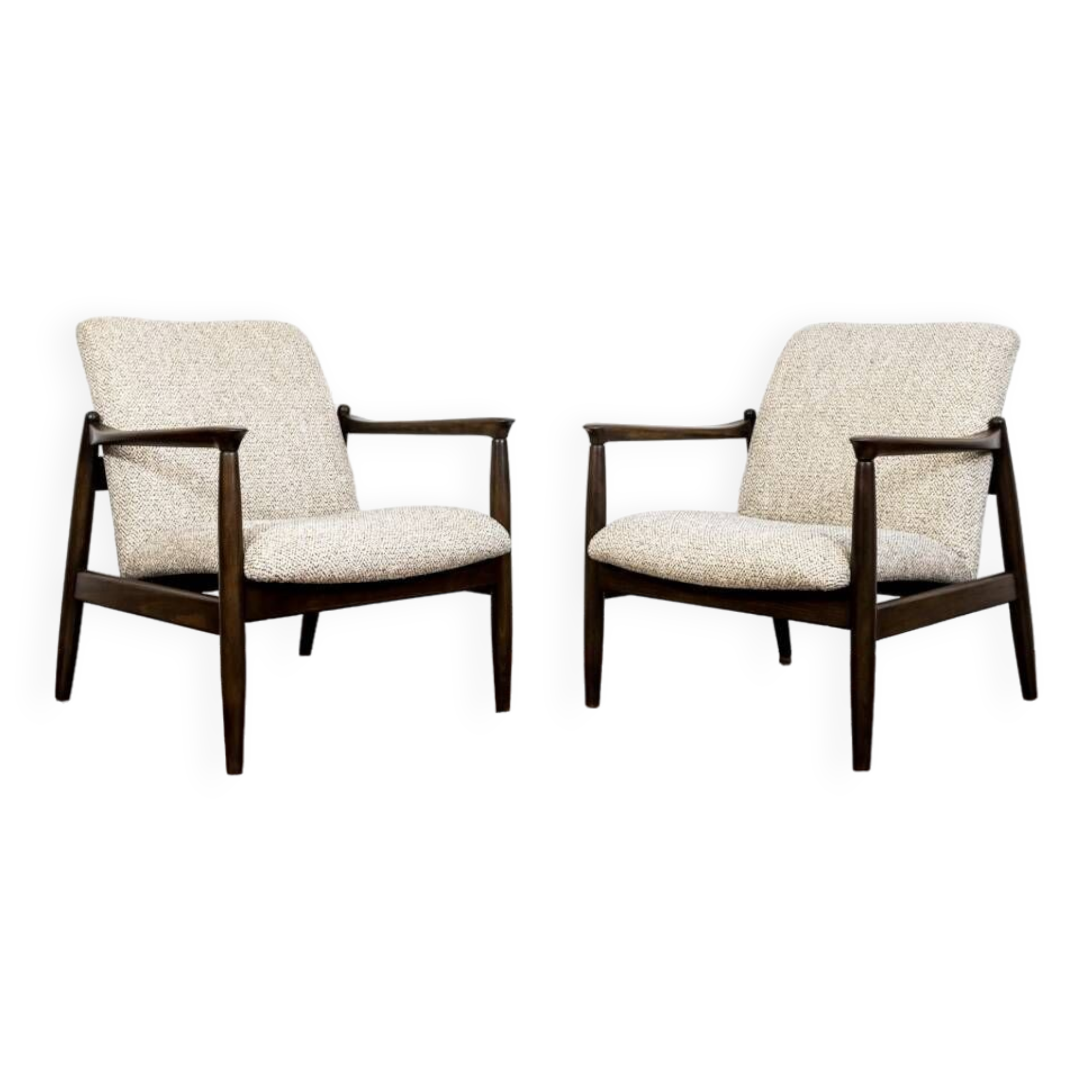 Fauteuils GFM-64 par Edmund Homa de Gościcińskie Fabryki Mebli, 1960s, Set de 2