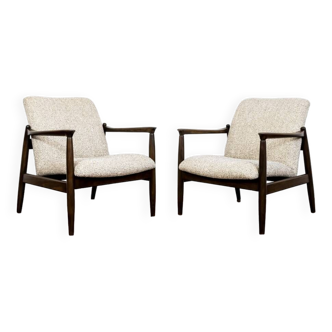 Fauteuils GFM-64 par Edmund Homa de Gościcińskie Fabryki Mebli, 1960s, Set de 2