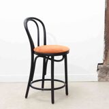 Satelliet 16/C orange and black vintage bistro high chair