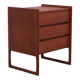 Danish chest of drawers in teak with sledge feet, 1960s