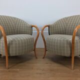 Pair of 80's Cinna design armchairs