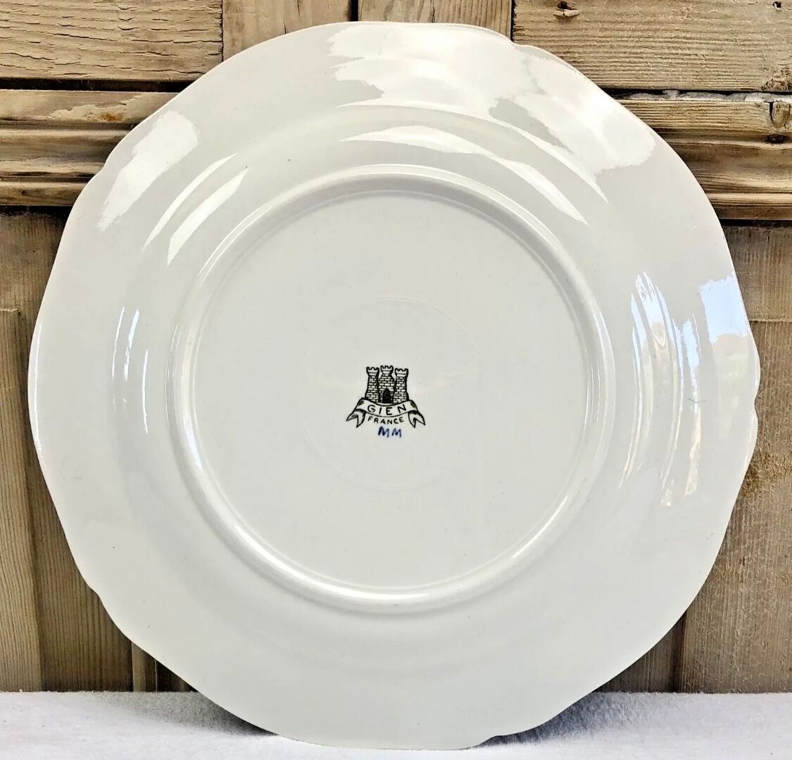 6 flat plates Gien Dionysos the children at the press 1938 1960