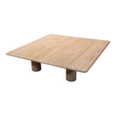 Table Basse En Travertin De Angelo Mangiarotti Edition Up&Up